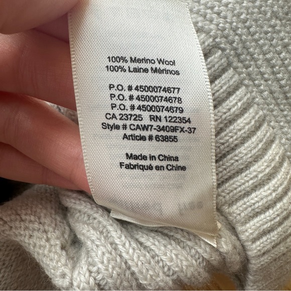 ARITZIA WILFRED FREE HEATHER GREY WOOL SWEATER - M - Picture 7 of 10